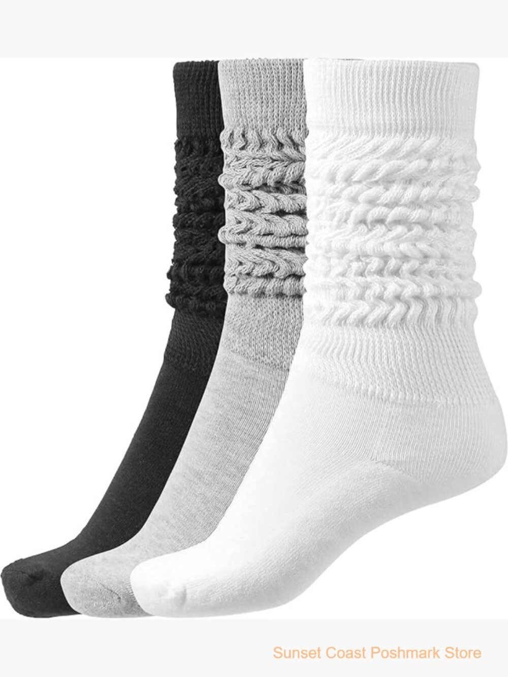 Thigh High Slouch Socks Soft Scrunch Boot Socks